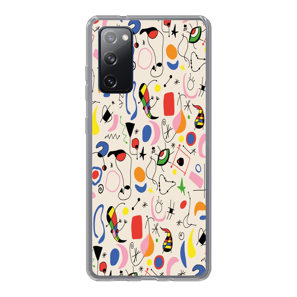 MuchoWow Handyhülle Schutzhülle Hülle für Samsung Galaxy S20 FE Muster - Abstrakt - Kunst Silikon Softcase Handy Hülle - Abdeckung