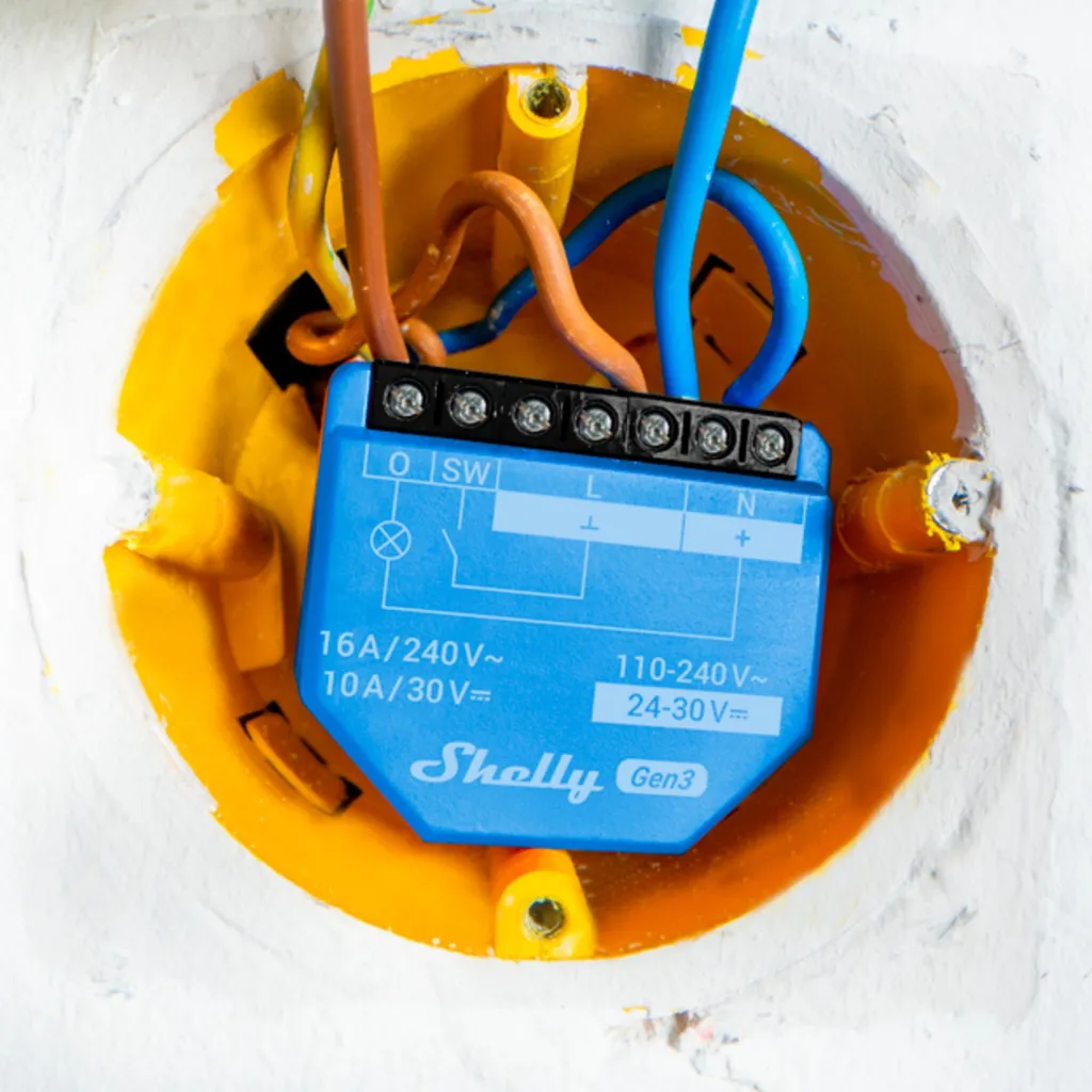 Shelly 1 Gen3 Pack de 2 Relais Connectés Wi-Fi 16A pour Domotique HTTPS - 4