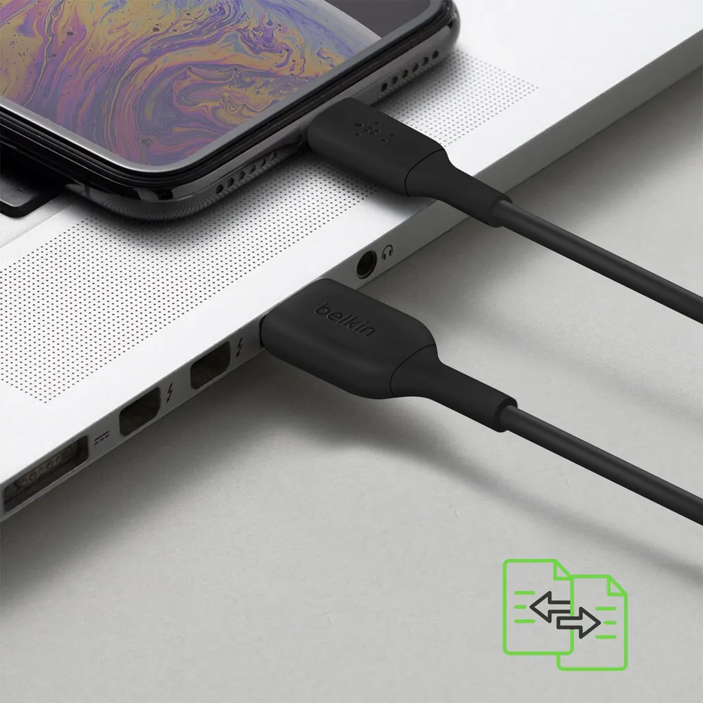 Câble Lightning 1m Belkin robuste blanc USB-A haute performance x2 - 4