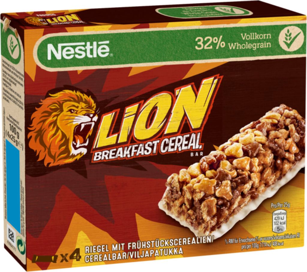 Lion Breakfast Cereal Bar 4x25g