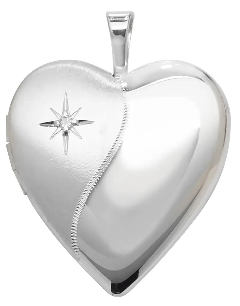 Bijou Cœur Argent 925 Hypoallergénique avec Diamant - Anti-Ternes