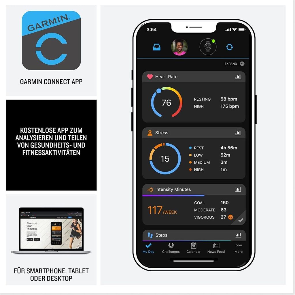 VENU 3S Elfenbein/Softgold Smartwatch Produktbild 5