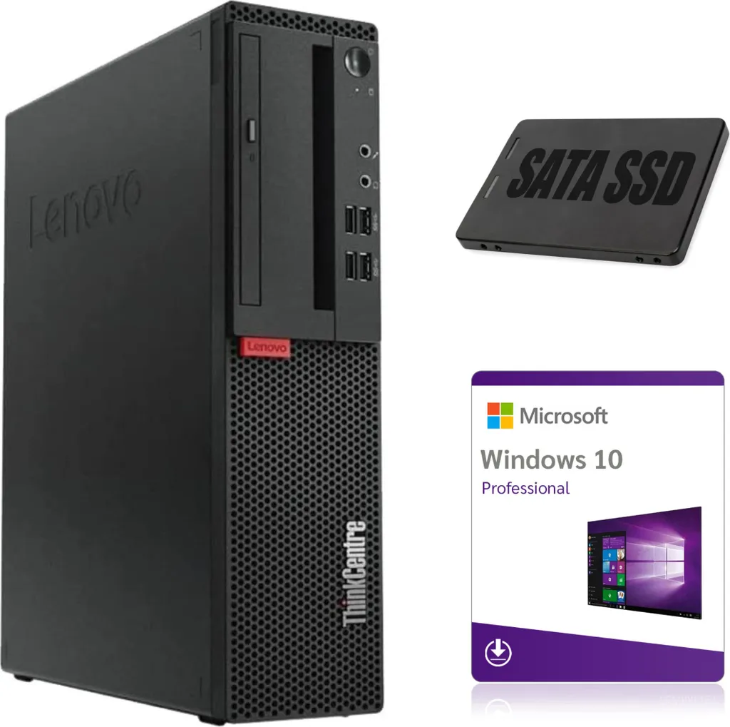 Ordinateur Bureautique Lenovo M725s SFF AMD 8Go RAM SSD 256Go Windows 10