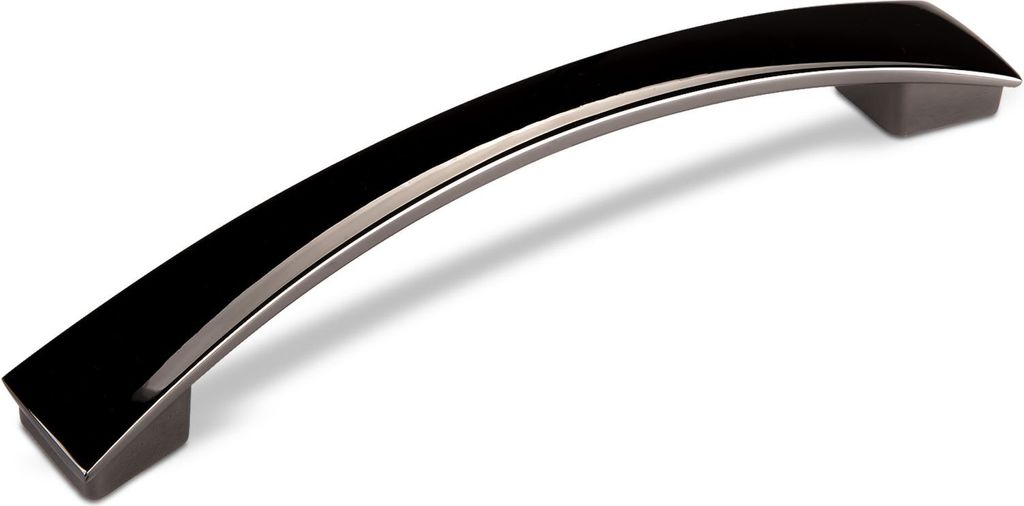 SOTECH Möbelgriff NURIA BA 160 mm Chrom schwarz Bügelgriff Produktbild 