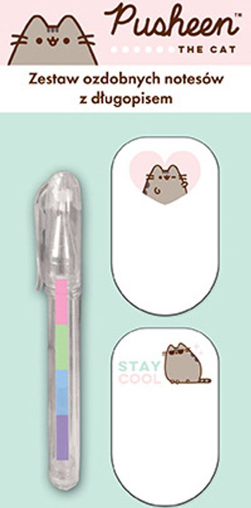 Sada Pusheen mini pero + zápisník 2ks. Obrázek produktu 2