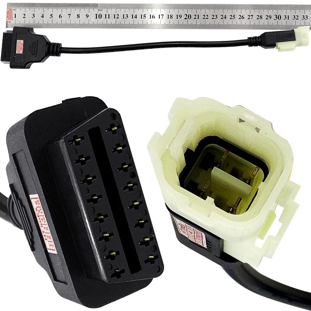 Adapter Kabel 4 Pin OBD2 16 Pin kompatibel mit Honda CB 500 F FA 2013-2019 Motorrad