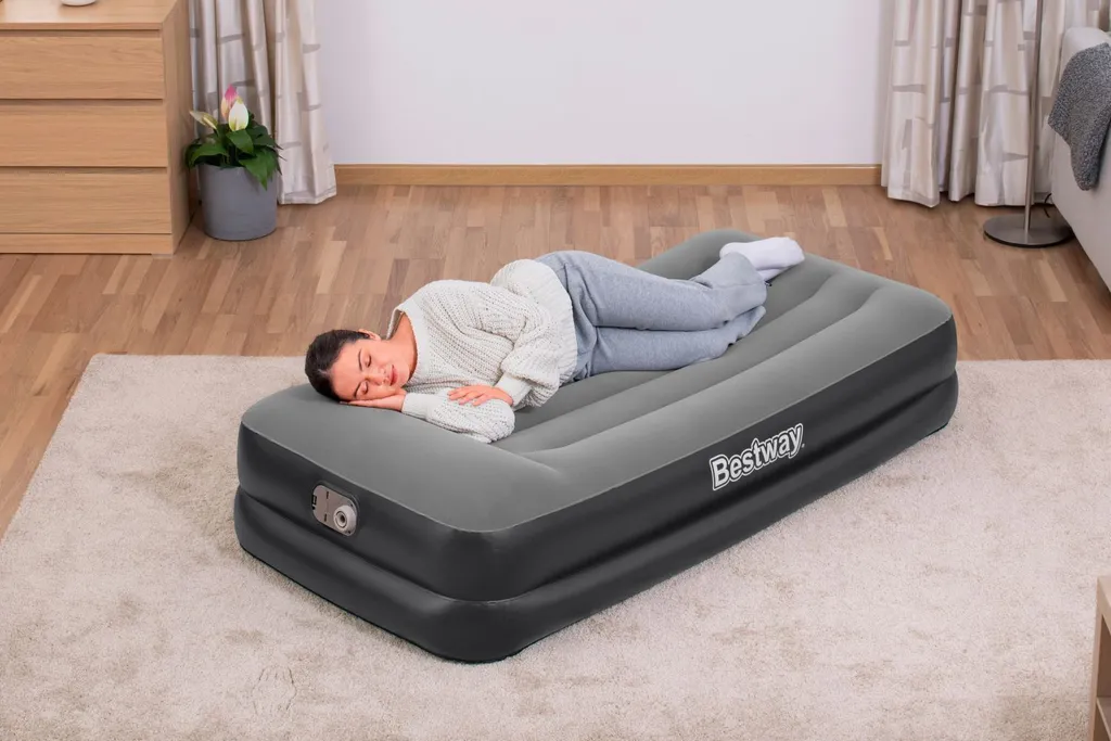 Matelas Gonflable d'Appoint pour Invités avec Pompe Électrique Rapide - 51
