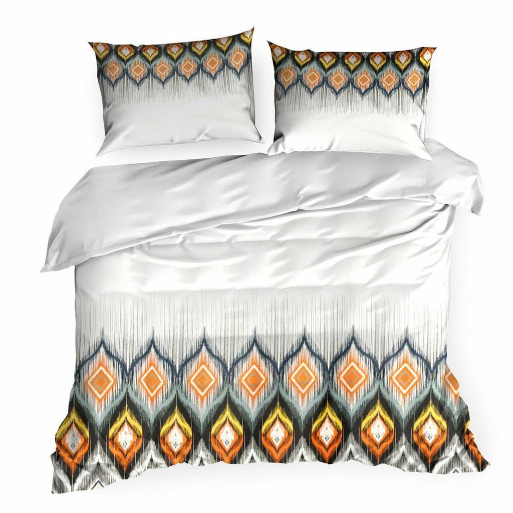 Eurofirany Bettwäschegarnitur Bettwäsche Satin NIKA 21 220x200 cm 3 TLG SET: mit 2 Kissenbezüge 70x80 cm
