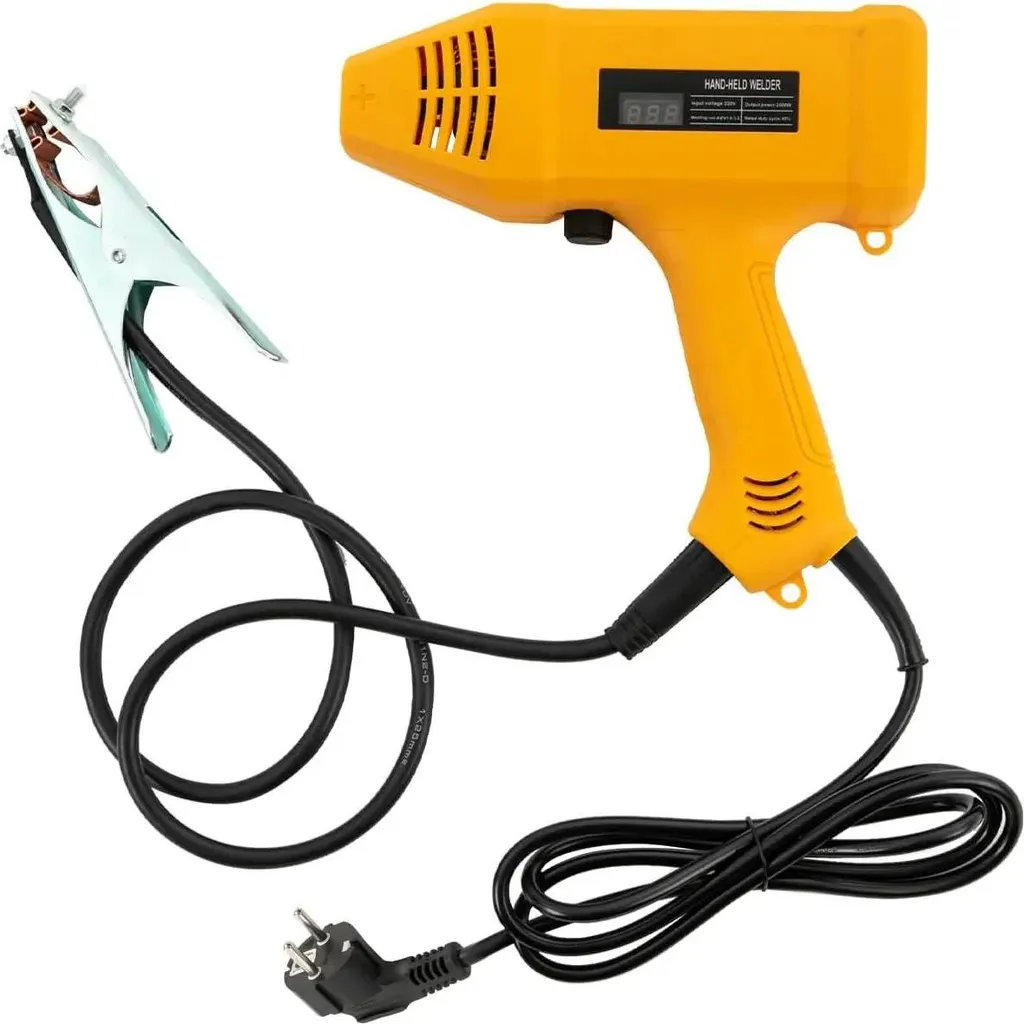 Saldatrice digitale - Pistola di saldatura manuale - 220 V - 3000 W - Per acciaio inossidabile, alluminio, ghisa - Grigio