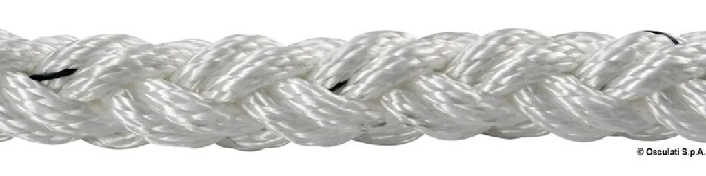 Tresse Square Line bleu 12 mm bobine de 200 mètres haute résistance