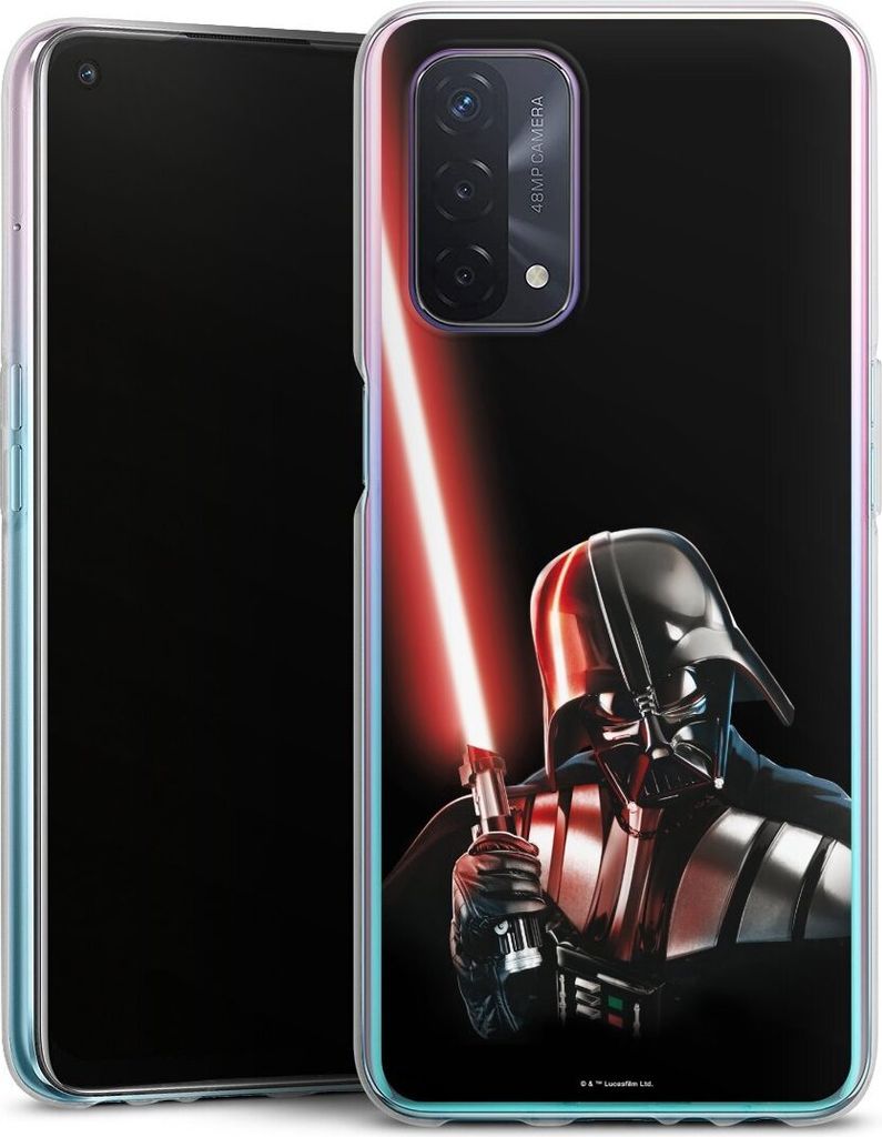 DeinDesign Handyhülle für Oppo A74 5G Silikon Hülle Case Smartphone Schutzhülle Darth Vader Fanartikel Star Wars