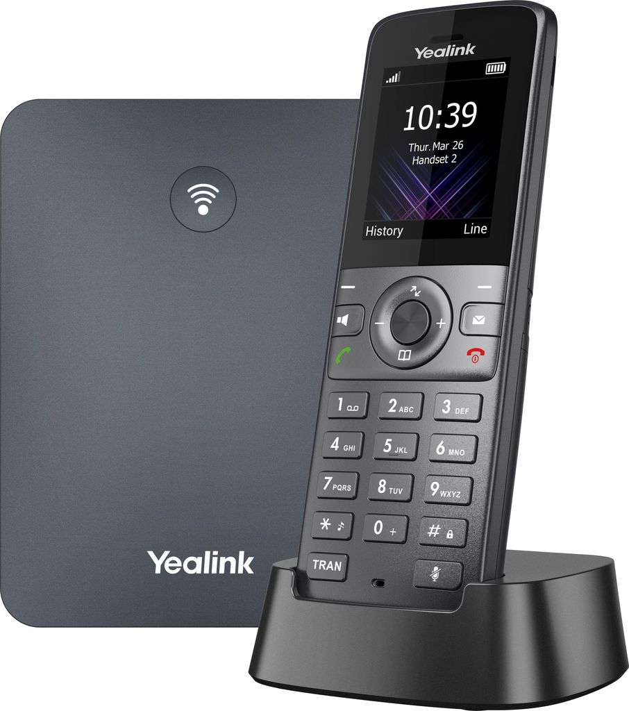 Yealink W74P - Schnurloses VoIP-Telefon - mit Bluetooth-Schnittstelle mit Rufnummernanzeige/Anklopffunktion