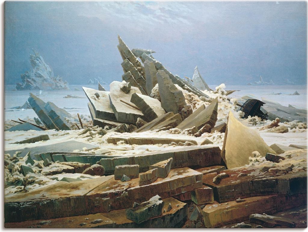 ARTland Leinwandbild Das Eismeer Größe: 60x45 cm