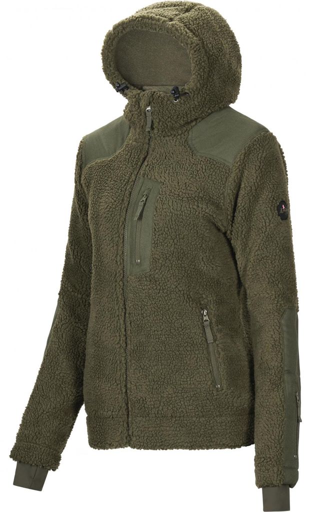 il Lago Sie Faserpelzjacke Avala Damen (Oliv) Größe M Produktbild 