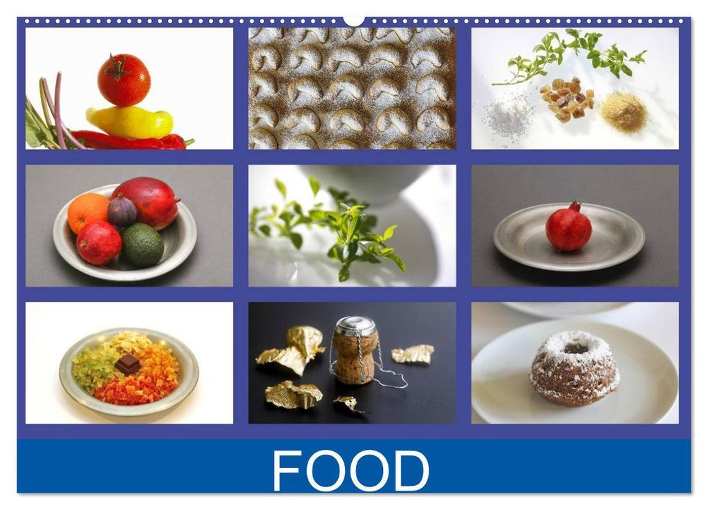 Food (Wandkalender 2027 DIN A2 quer), CALVENDO Monatskalender