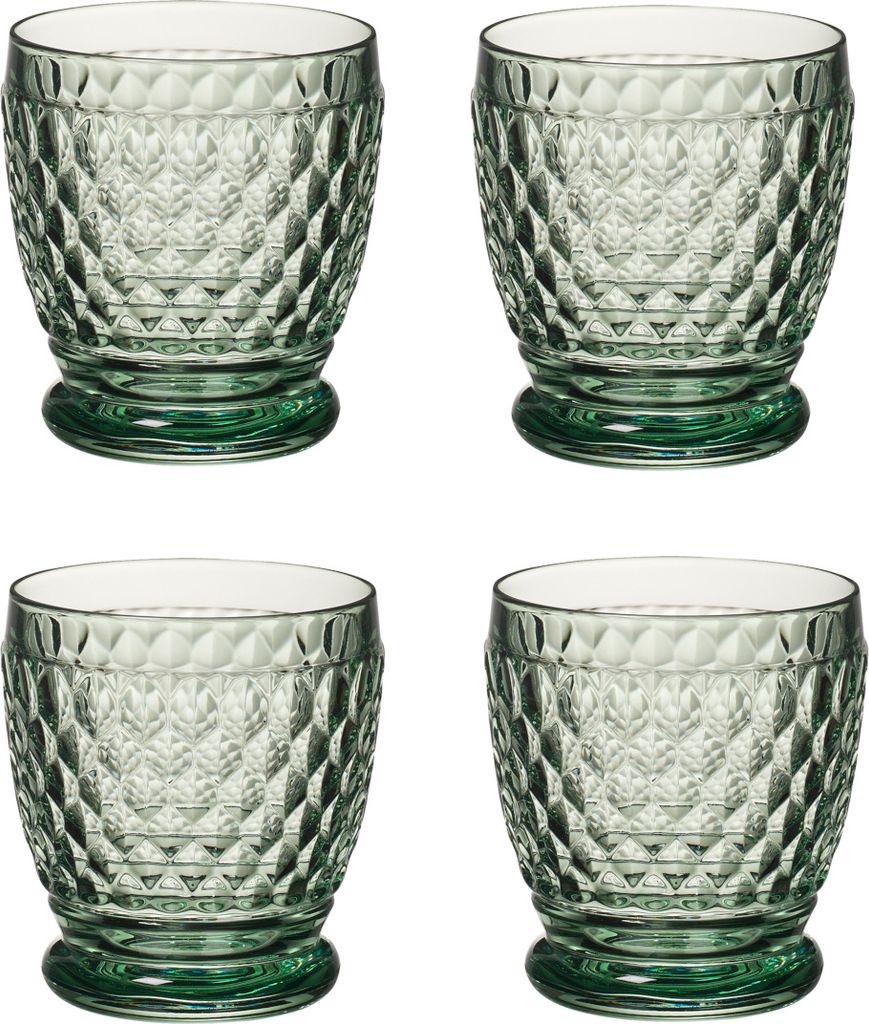 Villeroy & Boch 4er Set Boston Coloured Wasser- und Cocktail-Becher grün 200ml