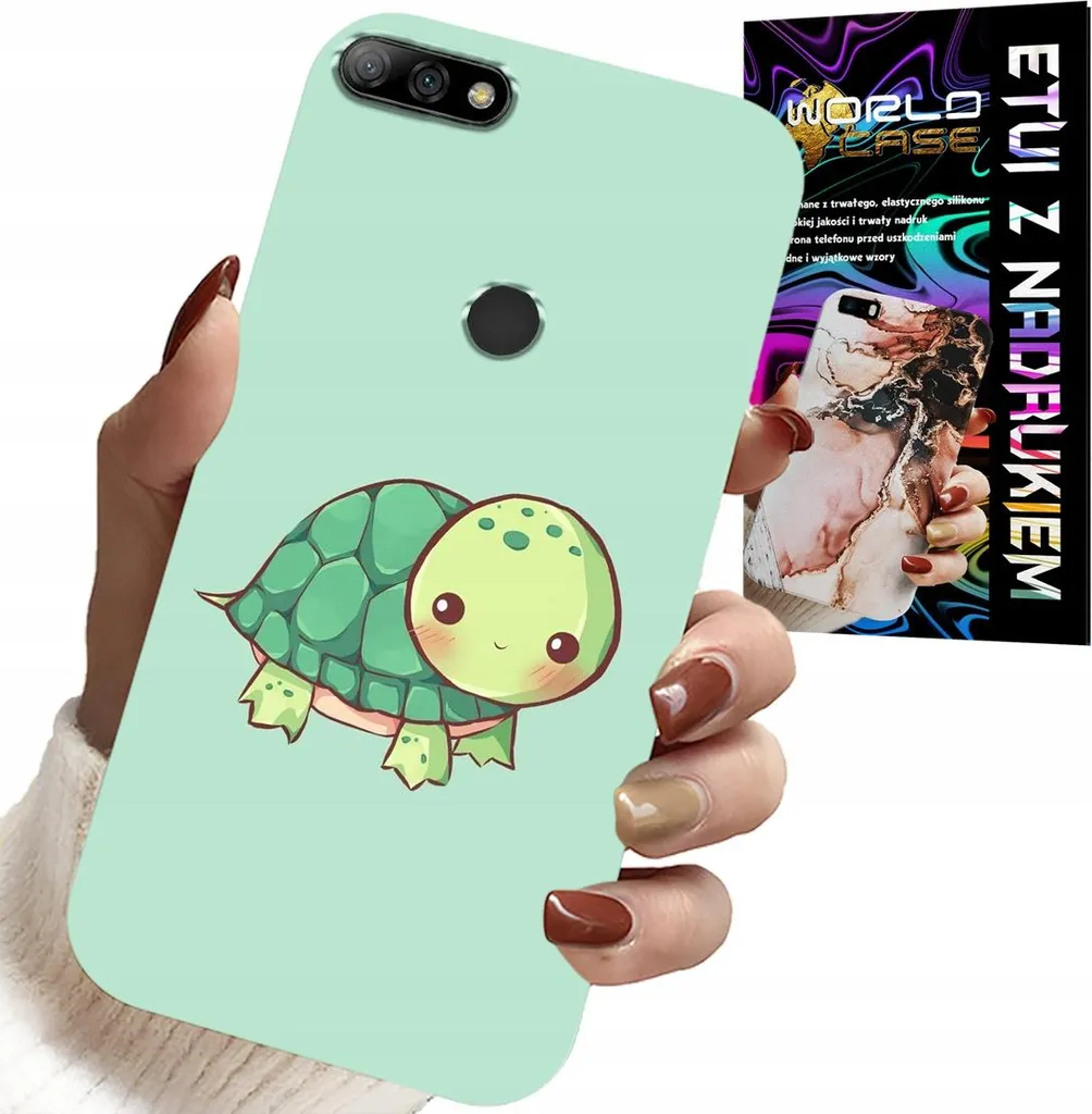 Kit Protezione Huawei Y7 2018: Cover Tartarughe + Screen Protector