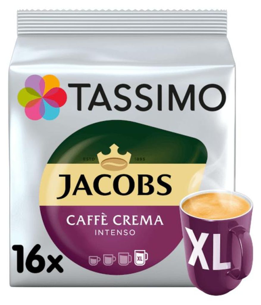 Tassimo Jacobs Caffè Crema Intenso XL | 16 T Discs, Produktbild 