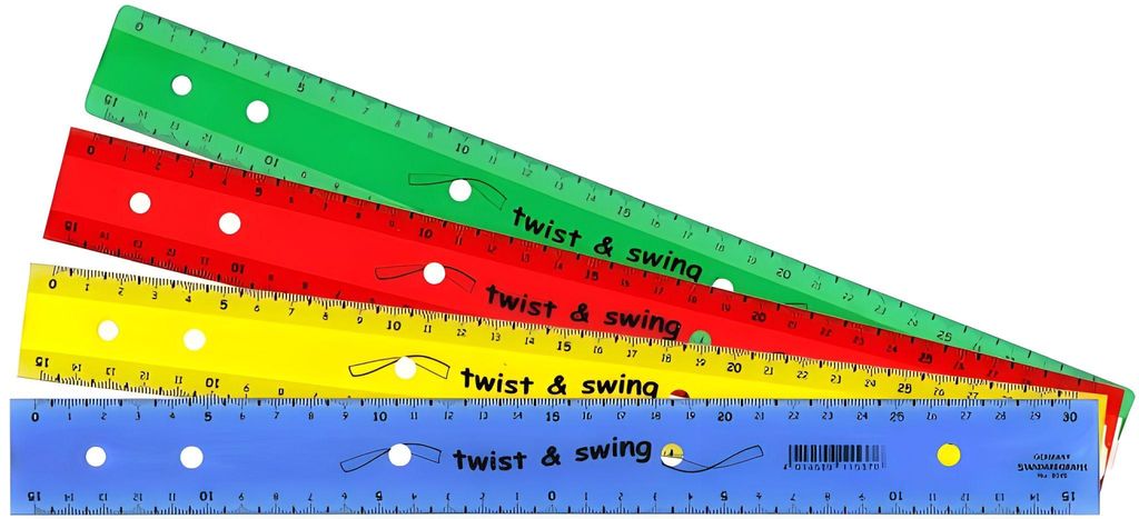 Standardgraph Lineal twist & swing Office 30 cm flexibel, 24x farbig sortiert