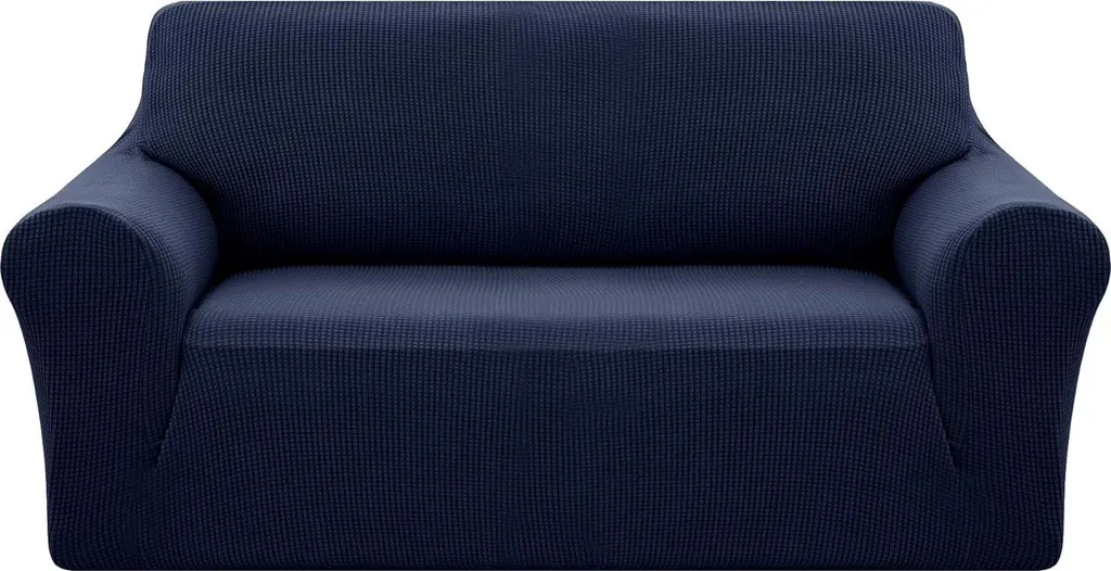 Rénovez un banc usé avec cette housse bleu marine extensible 175 cm