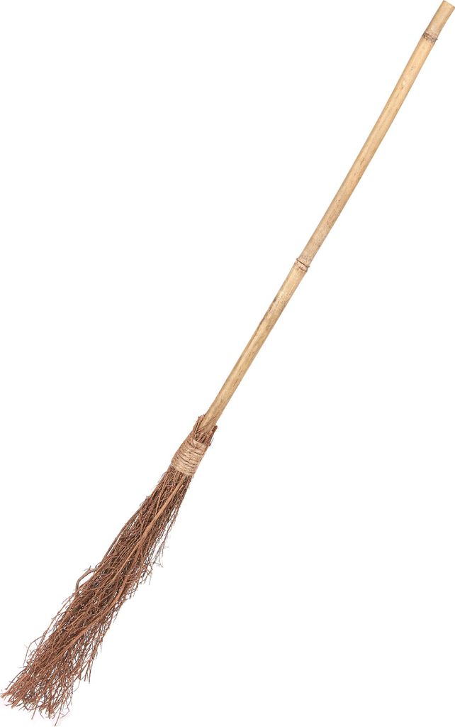 Scopa delle streghe Accessorio per streghe marrone 88cm - Immagine del prodotto 