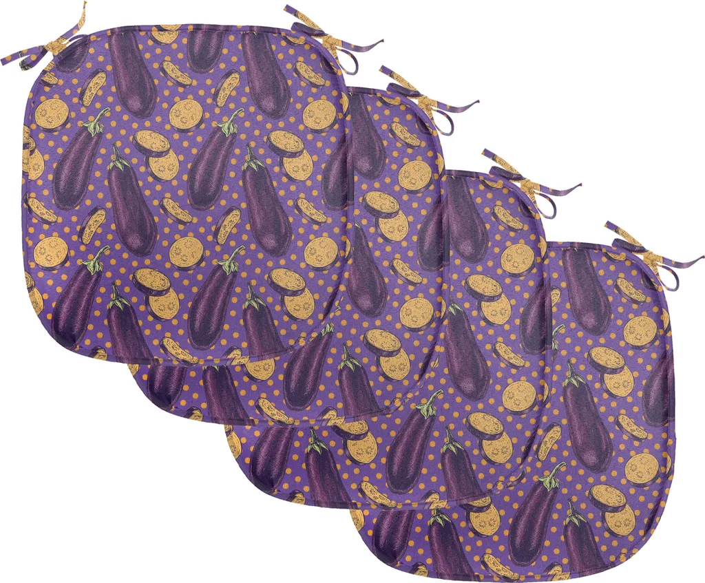 Housse de Chaise Anti-Tache et Imperméable - Pack de 4 Coussins à Pois