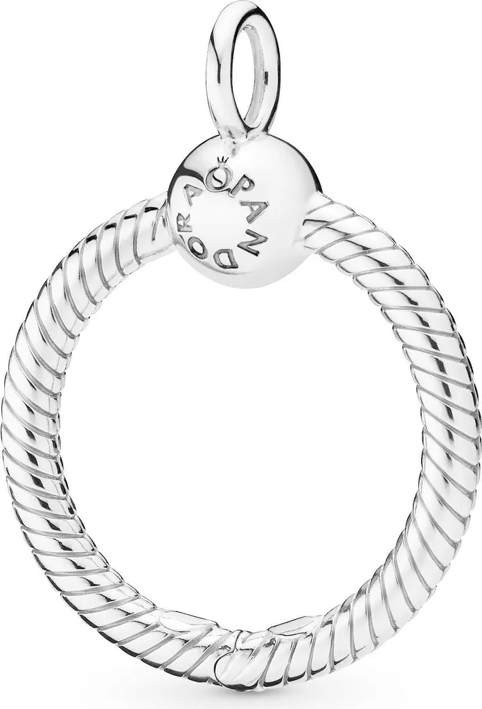 Porte-charms Pandora Moments S en argent fin 24mm pour collier femme