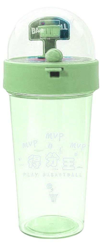Basketball-Trinkflasche mit Mini-Korb, 500 ml, tragbarer Sportbecher, kreatives Outdoor-Geschenk für Kinder und Schüler