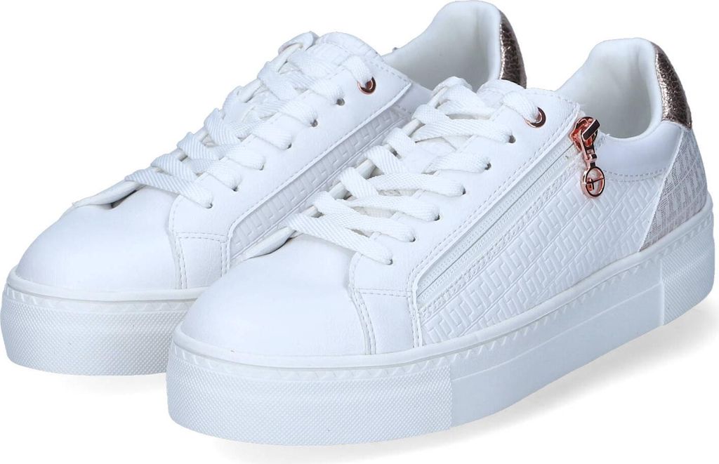 Tamaris Damen sportliche Halbschuhe/ Low Sneaker Weiß Produktbild 