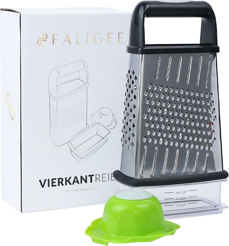 Küchenreibe aus Edelstahl - Scharf, Vielseitig & mit Produktbild 