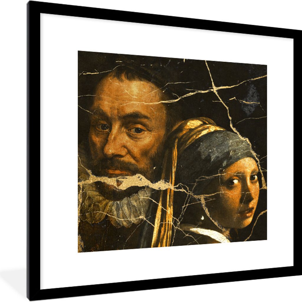 MuchoWow® Gerahmtes Poster Kunst - Collage - Alte Meister Produktbild 