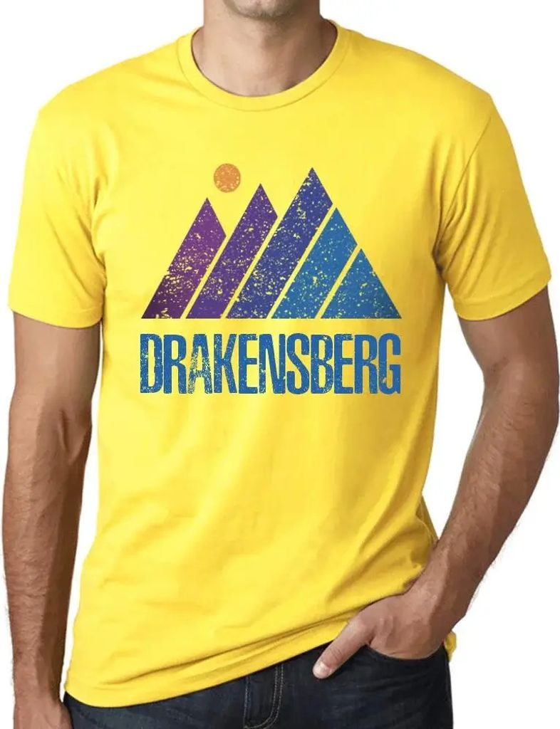 Herren Grafik T-Shirt Berg Drakensberg – Mountain Drakensberg – Öko-Verantwortlich Vintage Jahrgang Kurzarm Lustige Druck Geburtstag Geschenk ...