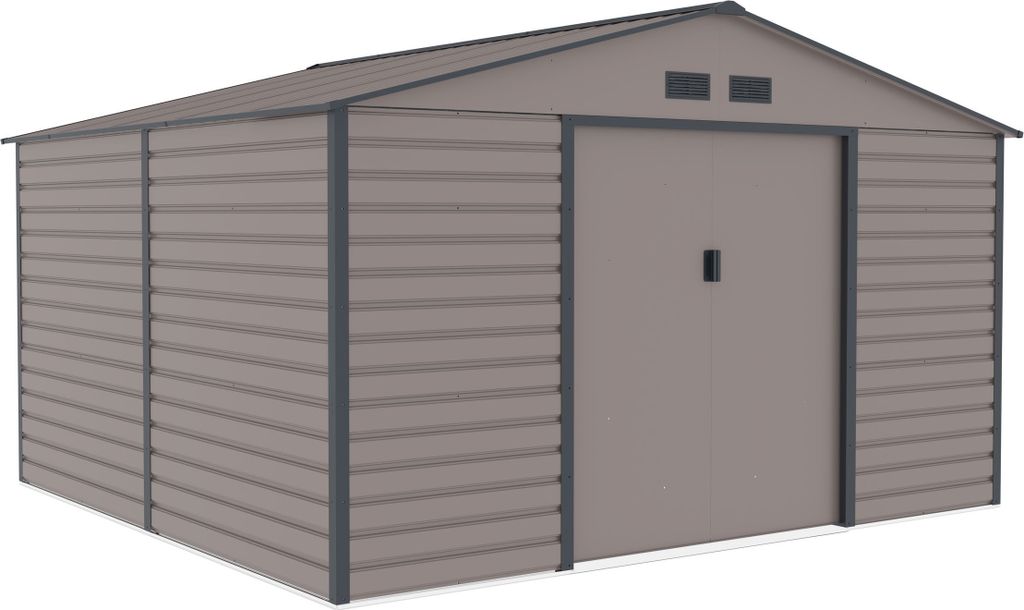 Abri de jardin G21 GAH 1085 - 340 x 319 cm, gris Image du produit 