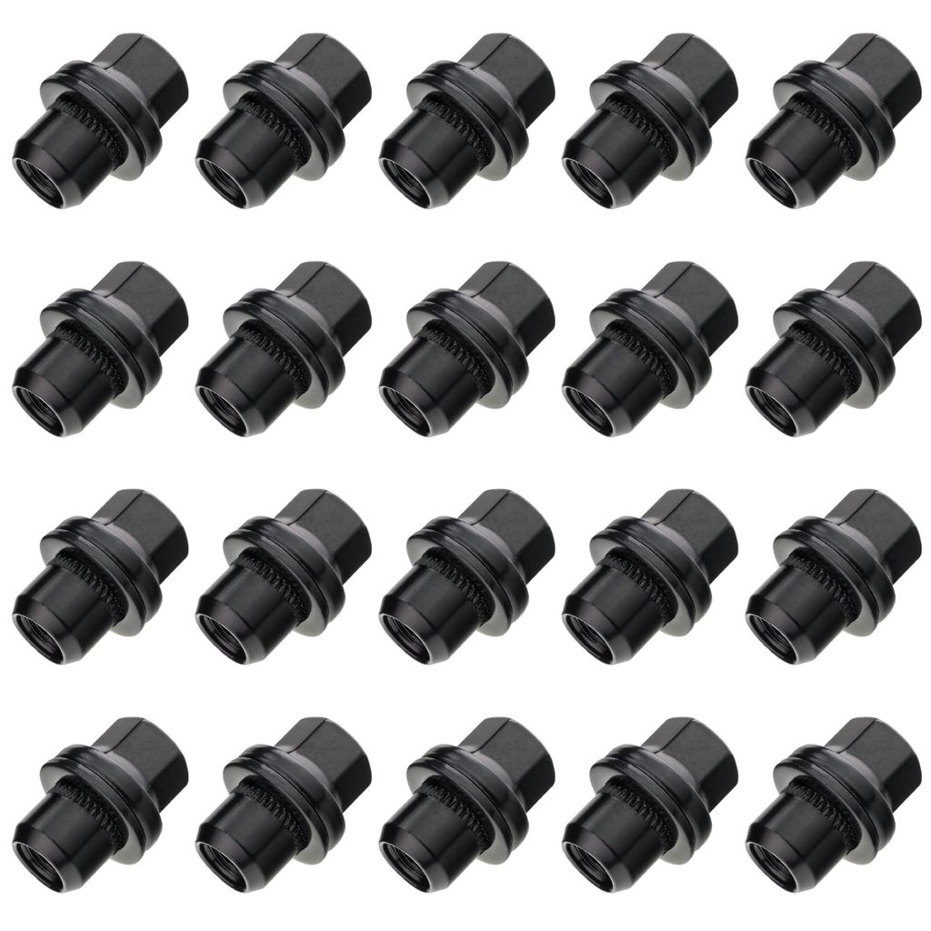 20x Carbonado dado ruota M14x1,5 mobile SW22 Nero chiuso Immagine del prodotto 