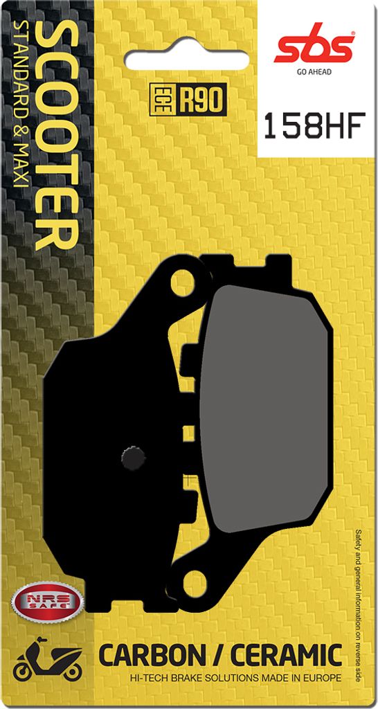 Scooterbelag SBS 158HF (Satz pro Scheibe) Street Ceramic