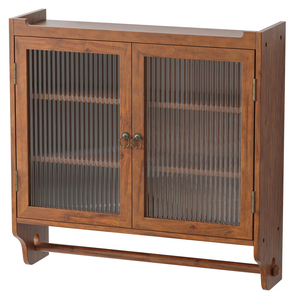 Armoire murale vintage double porte vitrée 63 cm - Modèle Rétro Type B