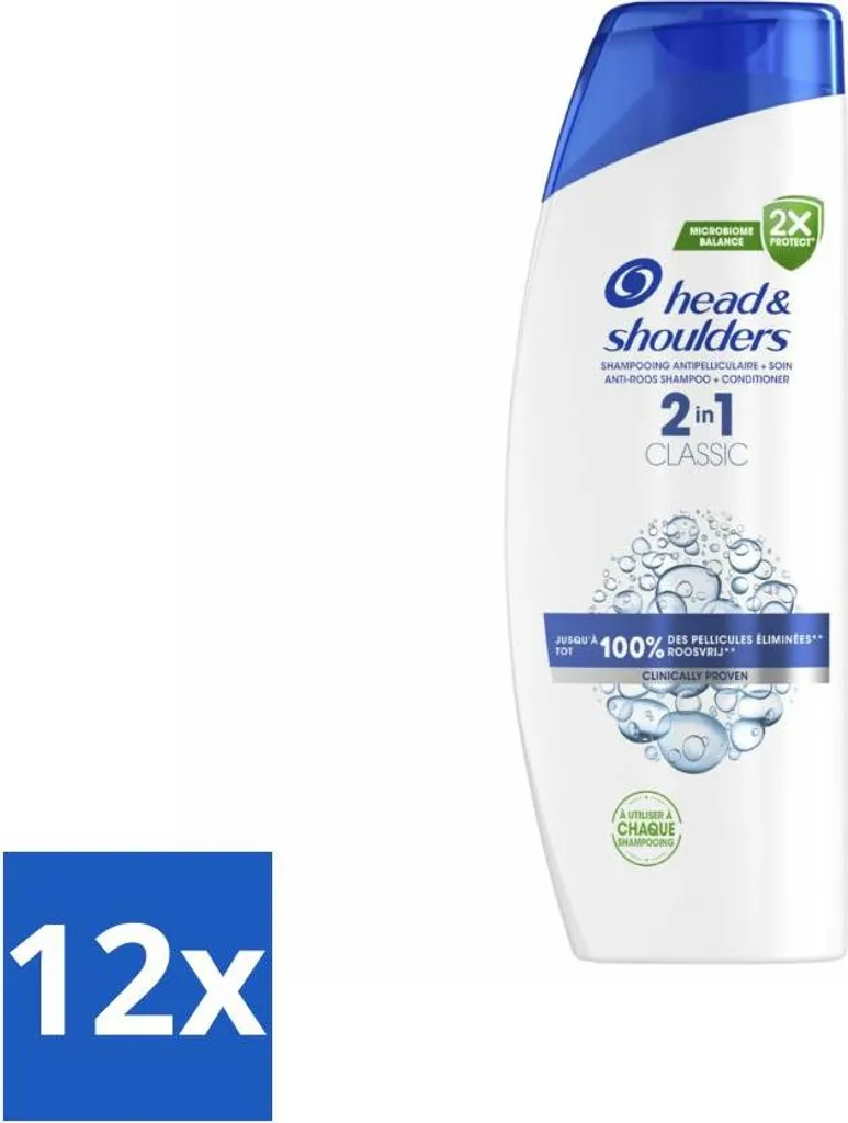 Head & Shoulders 2 in 1 Classico 400ml - Stock 12 Pezzi Senza Forfora