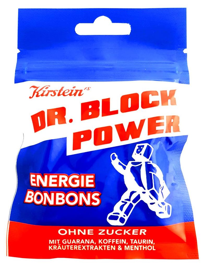 Kirsteins Dr. Block Power Energie Bonbons ohne Zucker 35g 5er Pack
