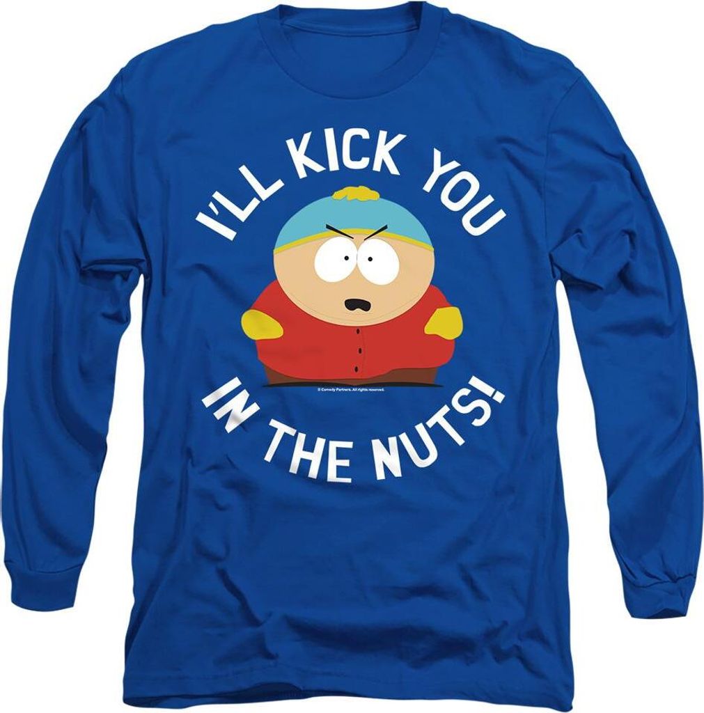 South Park - "Kick You In The Nuts" T-Shirt für Herren/Damen Uni TV11122 (XL) (Königsblau)