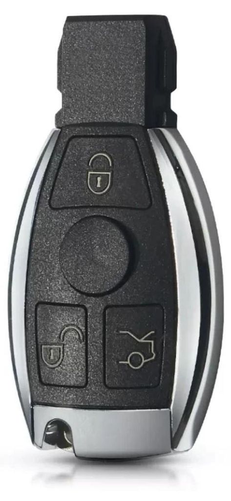 Auto-Schlüsselgehäuse im Taschenmesser-Stil von Techstar für Mercedes-Benz mit 3 Tasten, kompatibel mit den Modellen A, B, C, E, S, ML, GLK, Vit...