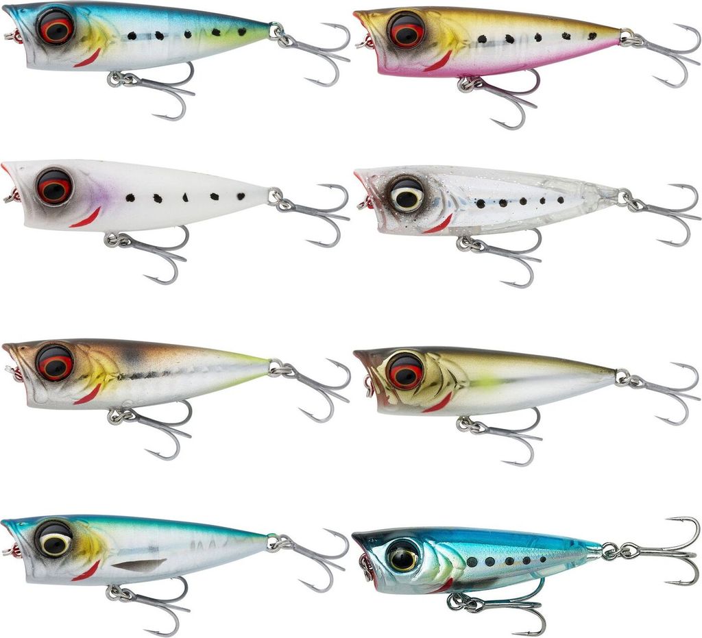 Savage Gear Micro Popper 4.3cm 3g F - Oberflächenköder, Farbe:Mirror Ayu