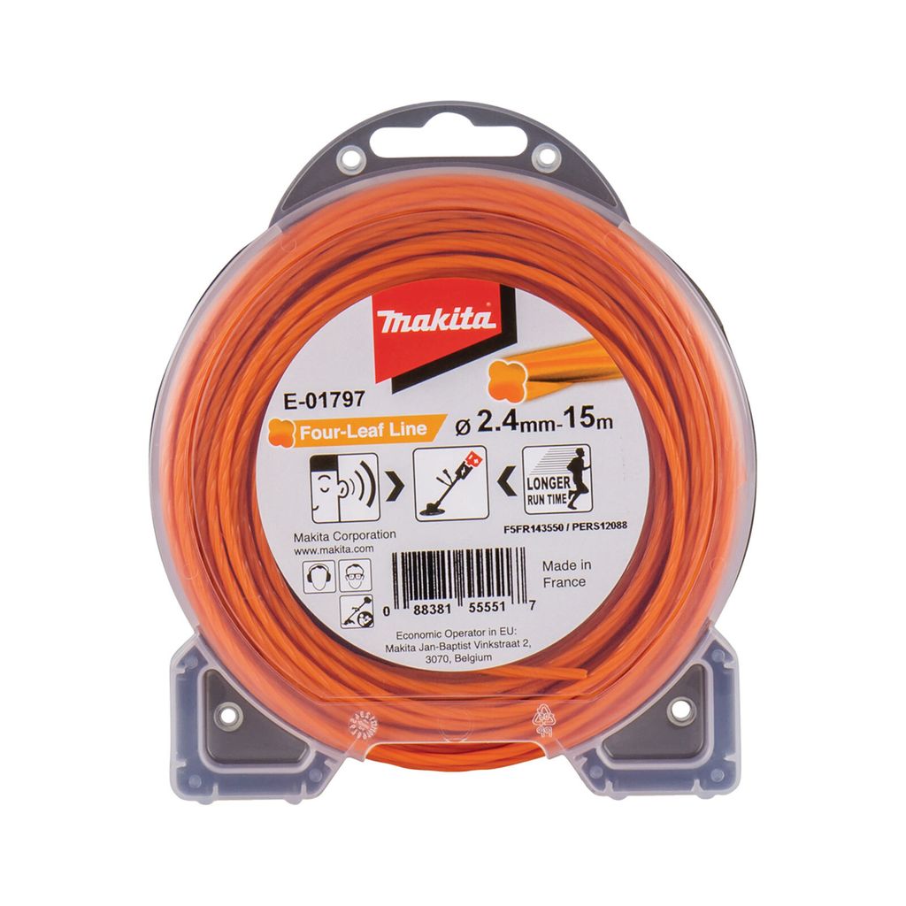 Makita E-01797 Żyłka tnąca czterolistkowa 2.4mmx15m Zdjęcie produktu 