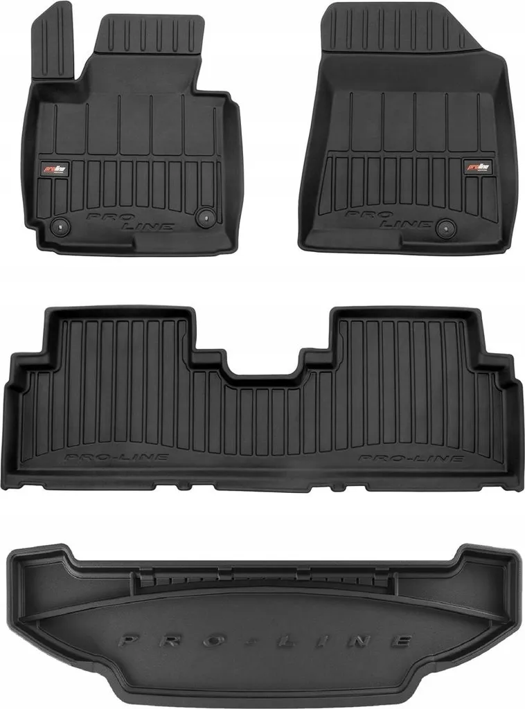 MTM Tappetini per Kia Carens IV 04.2013-08.2019 su Misura Sagomati come Originali, Battitacco in Moquette, Bordo Antiscivolo, cod. One 4226