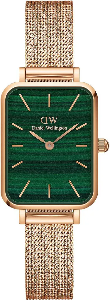 DW Quadro Pressed Melrose Verde Oro Rosa: L'Orologio Donna Must-Have