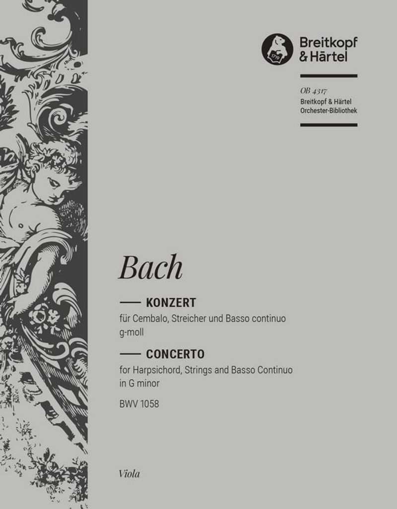 Konzert g-Moll BWV1058 für Streichorchester Viola
