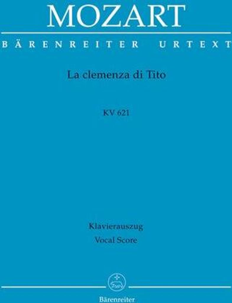 La clemenza di Tito KV 621, Klavierauszug vokal, Urtextausgabe