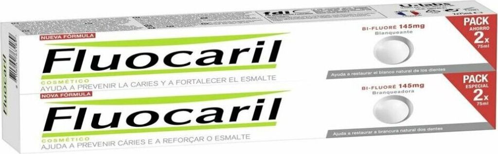 Fluocaril Bi-Fluorinated Whitening zubní pasta 2 x 75 ml Obrázek produktu 