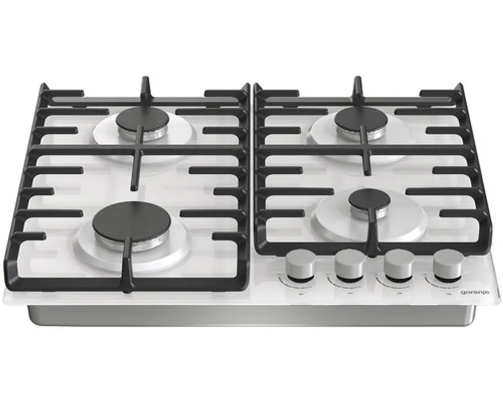 Plaque gaz Gorenje GW642ABX avec brûleur Wok puissant et grilles fonte