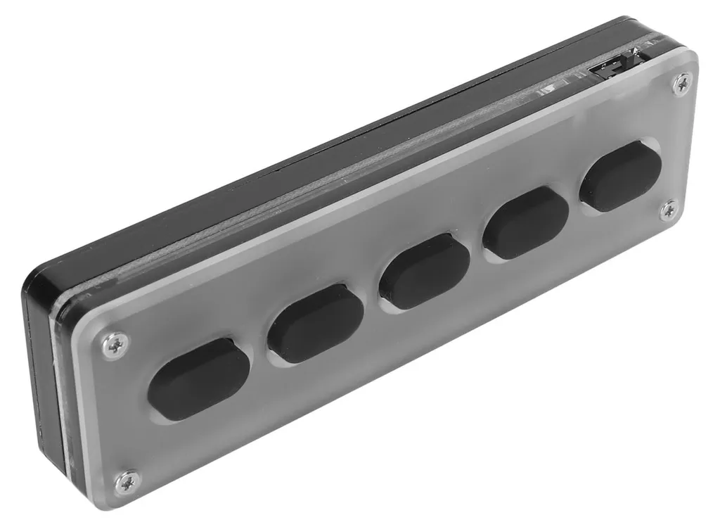 Clavier 5 touches programmable silencieux noir avec mode Bluetooth et USB