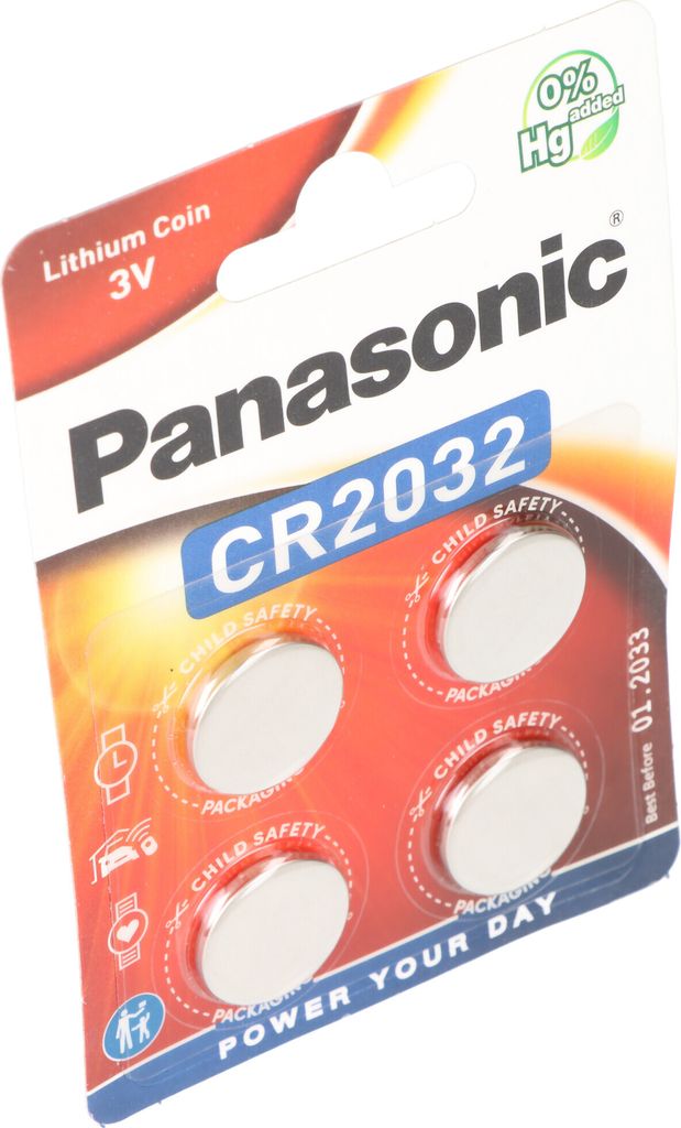 Panasonic CR-2032EL/4B, Einwegbatterie, CR2032, Lithium, 3 Produktbild 